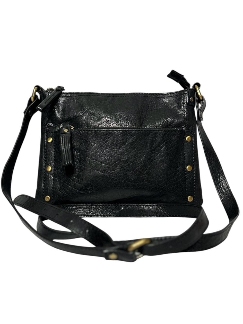 Diba True Crossbody Bag Small Black Pebbled Leather Shoulder Crossbody Purse